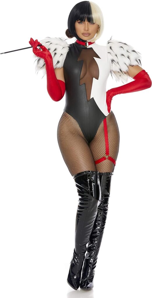 Forplay womens 3pc. Movie Villain Character Costume