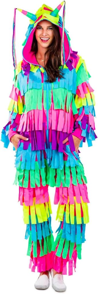 Tipsy Elves Halloween Costumes for Women - Women’s Pinata Onesies Multicolored Adult Jumpsuits