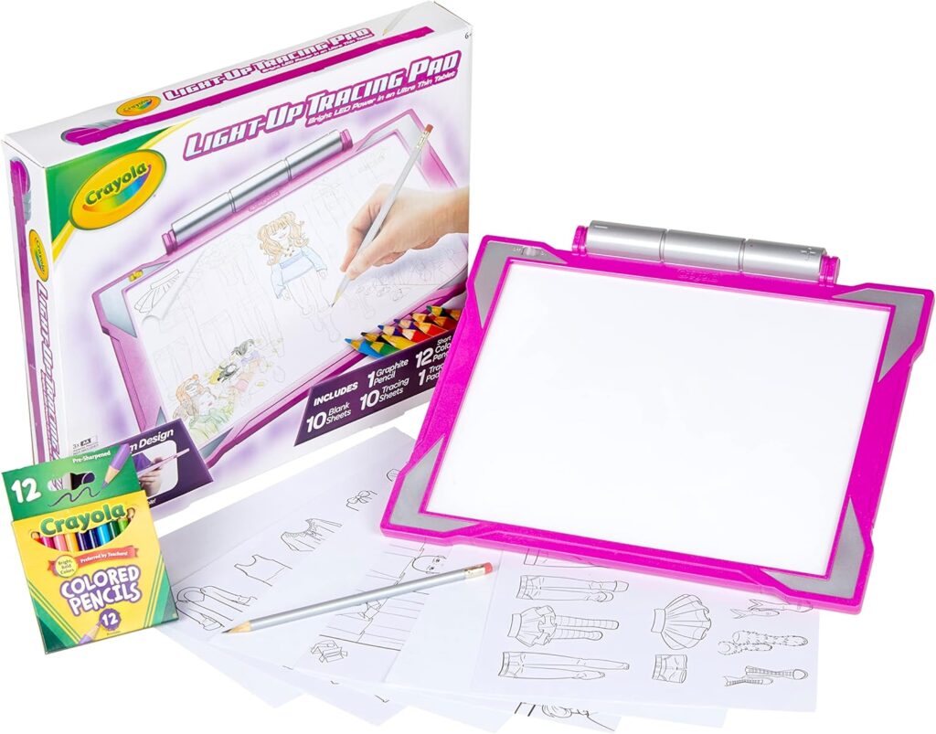 Crayola Light Up Tracing Pad - Pink, Drawing Pads for Kids, Kids Toys, Holiday  Birthday Gifts for Girls and Boys, Ages 6+ [Amazon Exclusive]