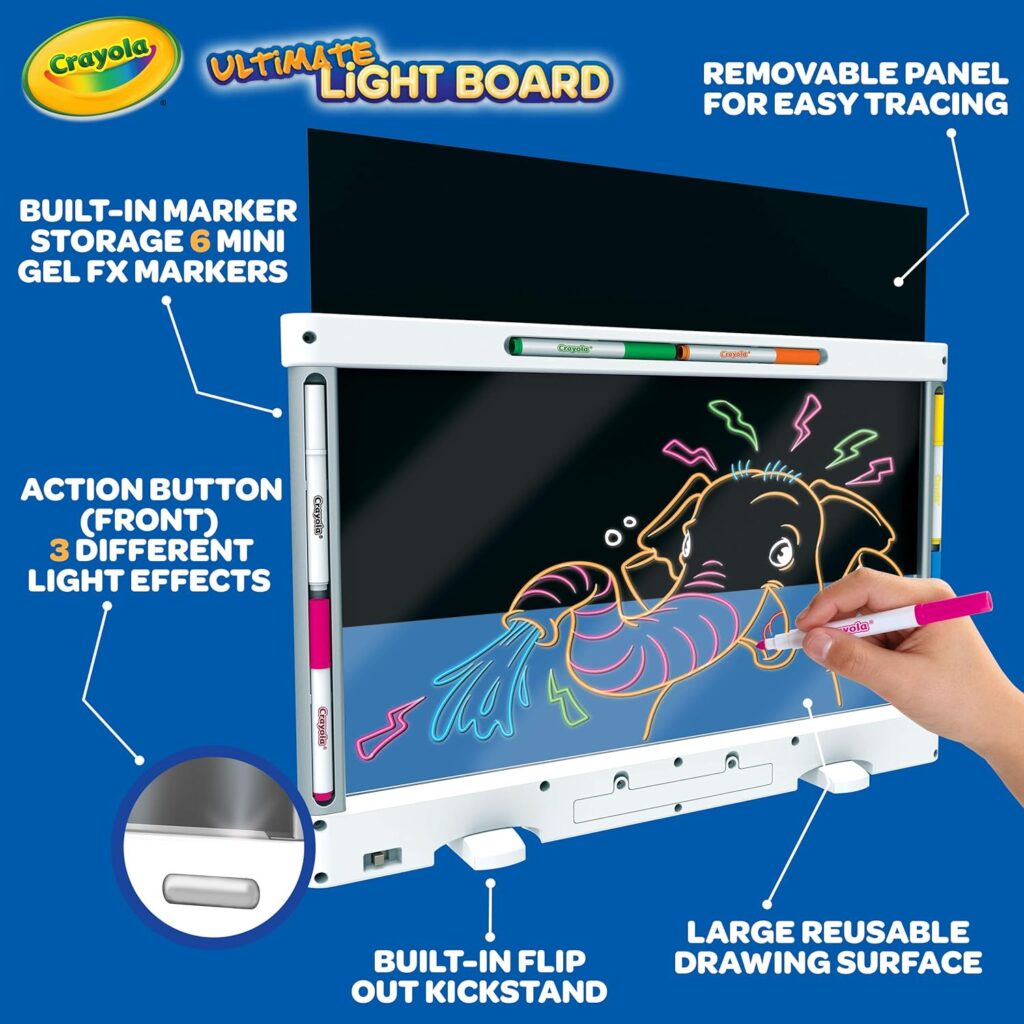 Crayola Ultimate Light Board - White, Kids Tracing  Drawing Board, Holiday  Birthday Gift for Boys  Girls, Toys, Ages 6, 7, 8