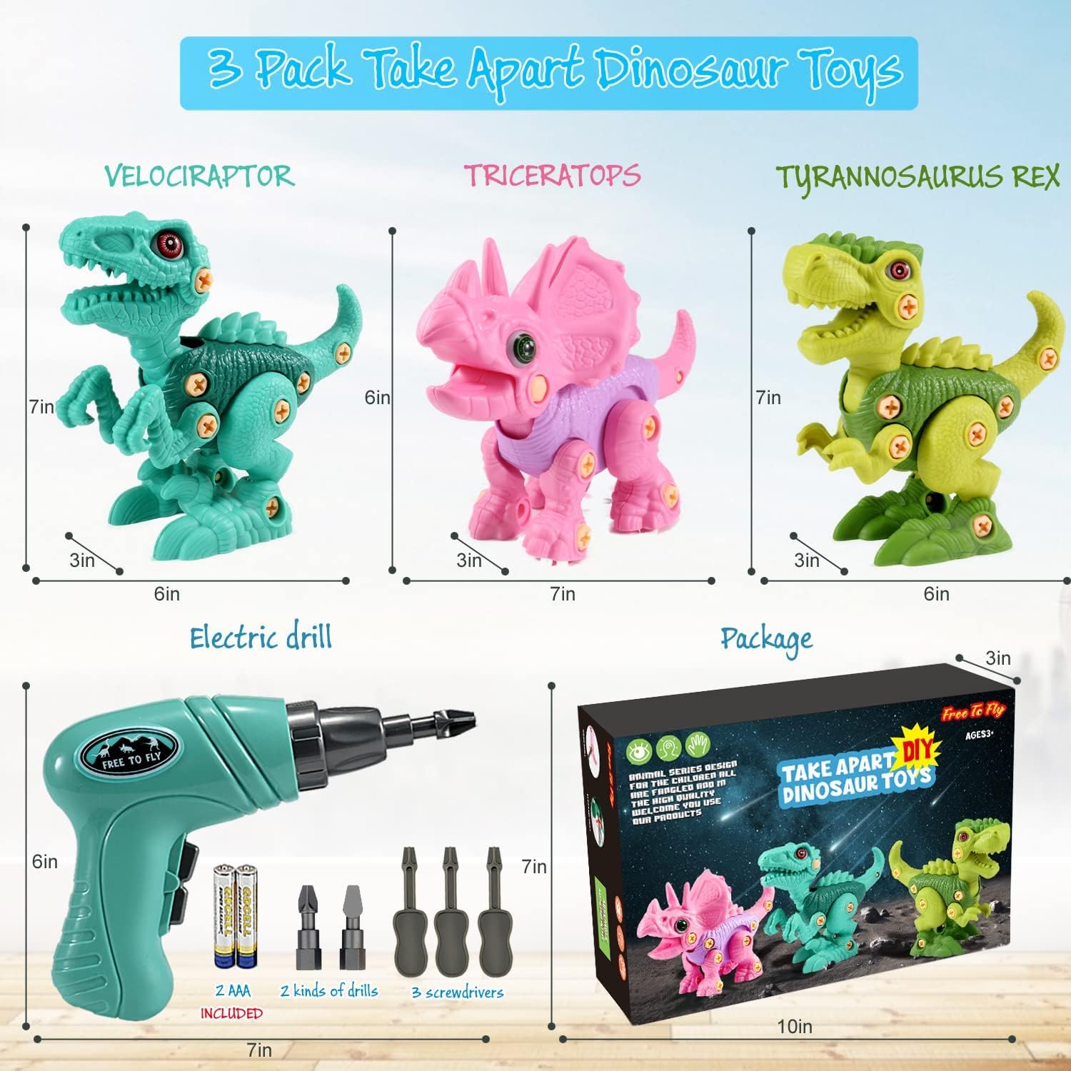 Read more about the article FREE TO FLY Kids Toys Stem Dinosaur Toy Review