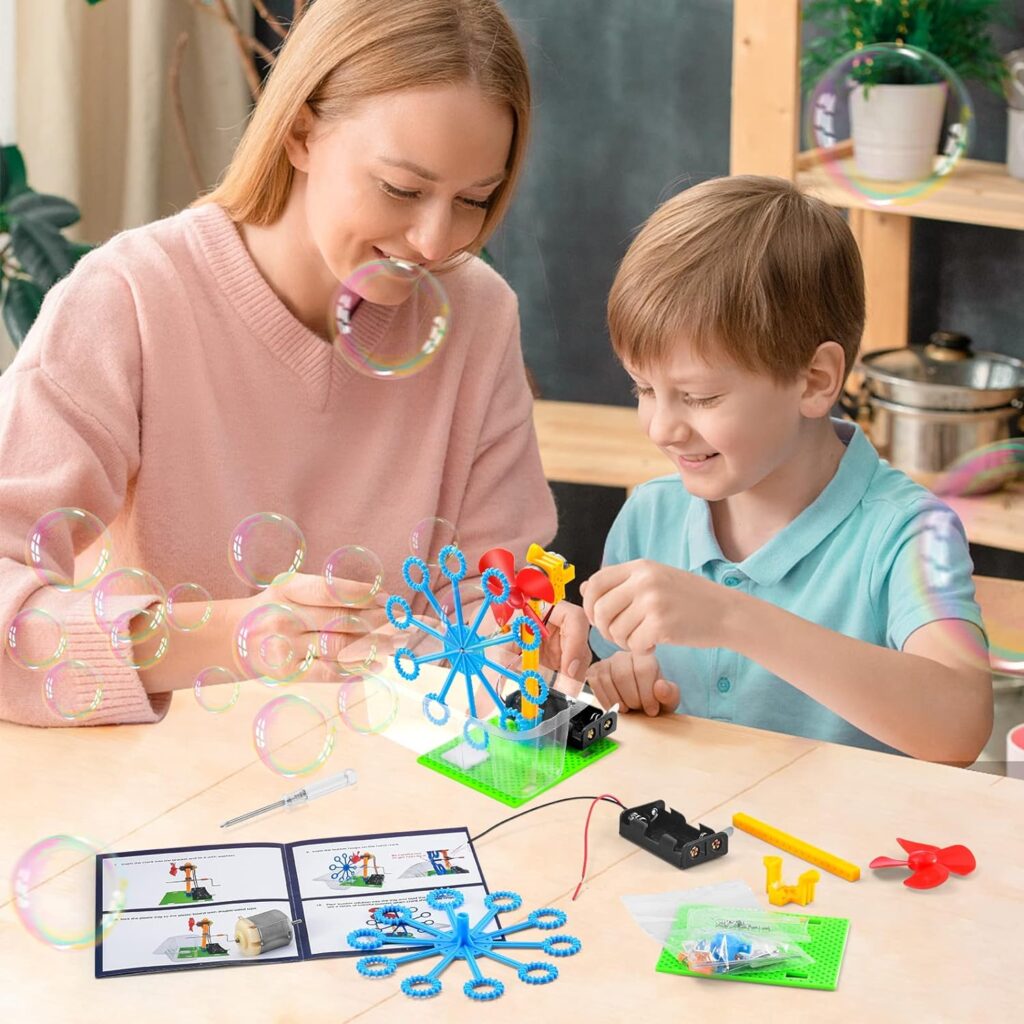 STEM Science Robotics Kit, Experiments Projects Activities for Kids 6-8 8-12, Build Robot Crafts for Boys Toys, DIY Electronic Engineering Building Kits for Girls Age 6 7 8 9 10 11 12 + Year Old Gifts