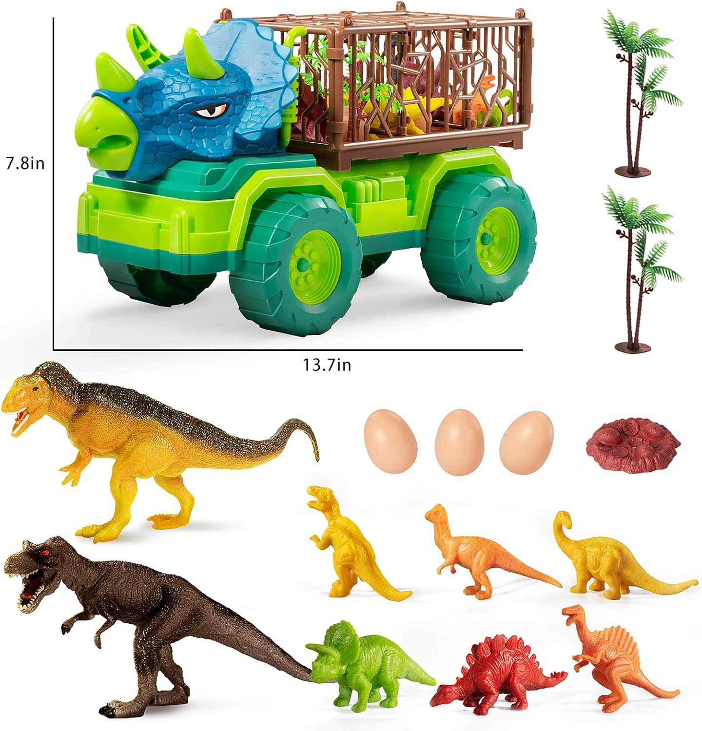 Read more about the article TEMI Dinosaur Truck Toys Review
