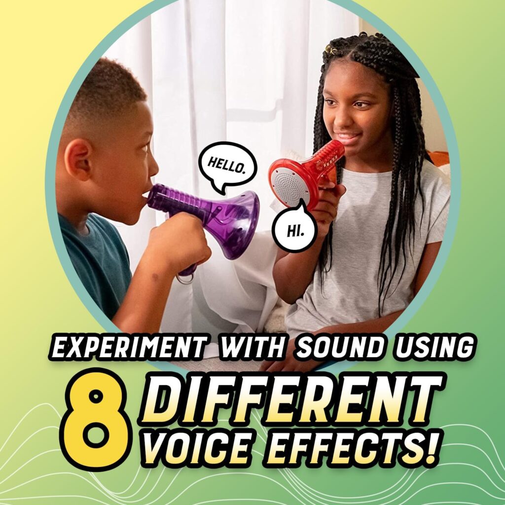 Toysmith Tech Gear Multi Voice Changer, Amplifies Voice With 8 Different Voice Effects, For Boys  Girls Ages 5+, Colors vary