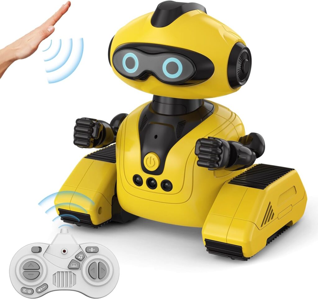AONGAN Robot Toys, Remote Control Robot, Gesture Sensing Intelligent Programming, Rechargeable for Kids 8-10 Years Boys Girls