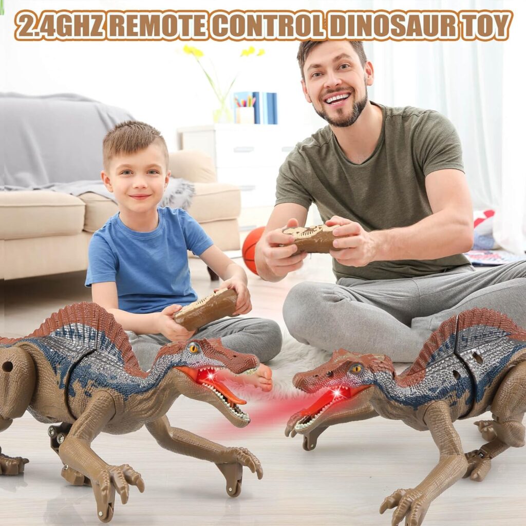 Gretex Remote Control Dinosaur Toys for 3 4 5 6 7 8 Years Old, Dinosaurs for Boys Age 4-7, Velociraptor Toy, RC Dinosaurs, Robot Dinosaur Toys for Kids 5-7, Toy for 3 4 5 6 7 8 Years Old Boys