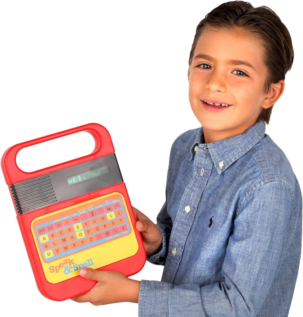Speak  Spell Electronic Game - Educational Learning Toy, Spelling Games, 80s Retro Handheld Arcade, Autism Toys, Activity for Boys, Girls, Toddler, Ages 7+